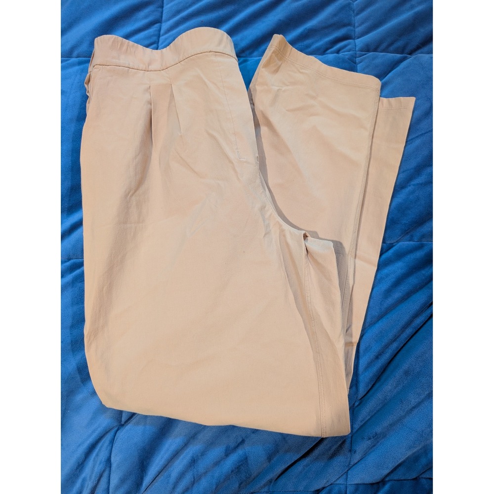 Lululemon Your True Trouser Stretch High-Rise Tapered Women 10 Beige Pleated